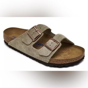 Birkenstock Taupe Suede Sandals